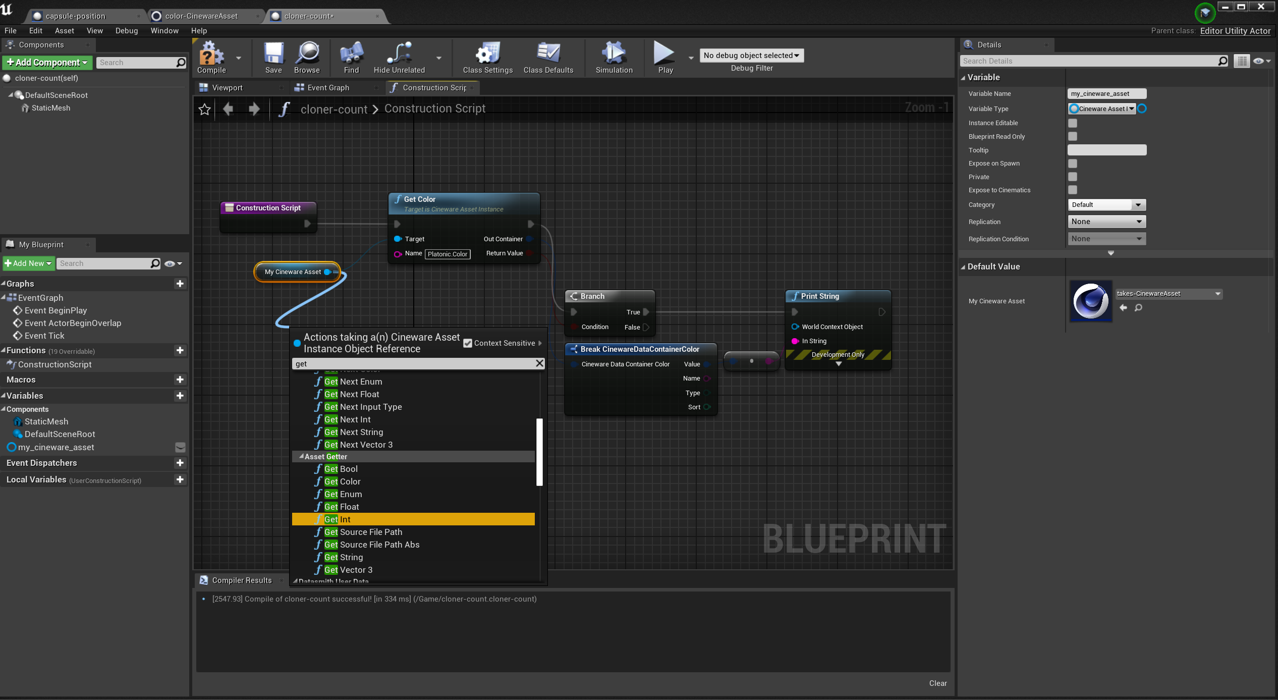 Cineware for Unreal Knowledge Base