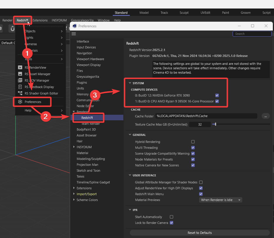 Why Can’t I See Or Use My GPU With Redshift In Cinema 4D 2025, But It ...