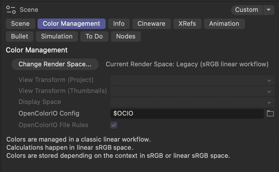 Cinema 4D R2026 Color Management – Knowledge Base