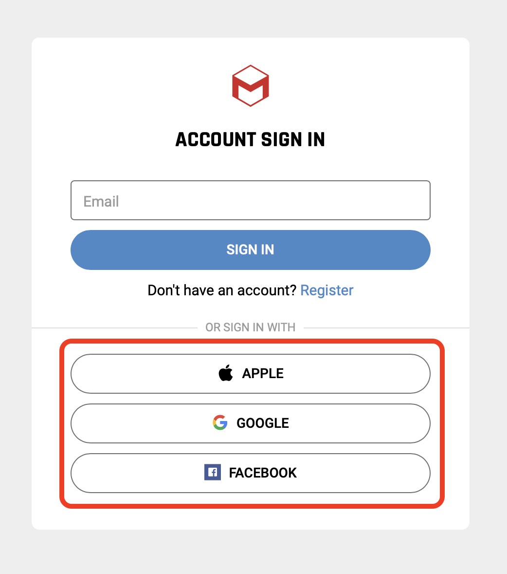 Unified Navigation Login – Watermark